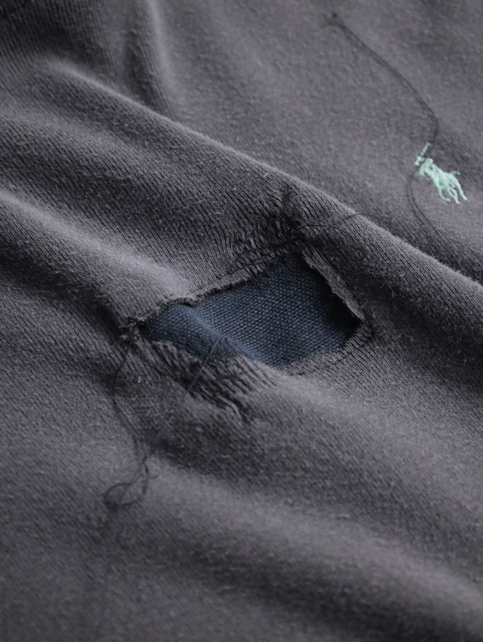 90s Ralph Lauren custom sweatshirt fadeblack
