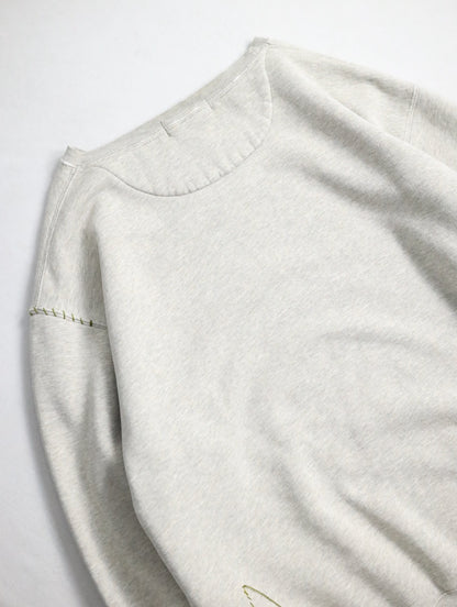 90s Ralph Lauren custom sweashirt NORTHERN MARIANA ISLANDS lightgray