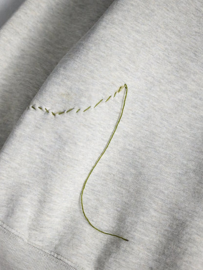 90s Ralph Lauren custom sweashirt NORTHERN MARIANA ISLANDS lightgray