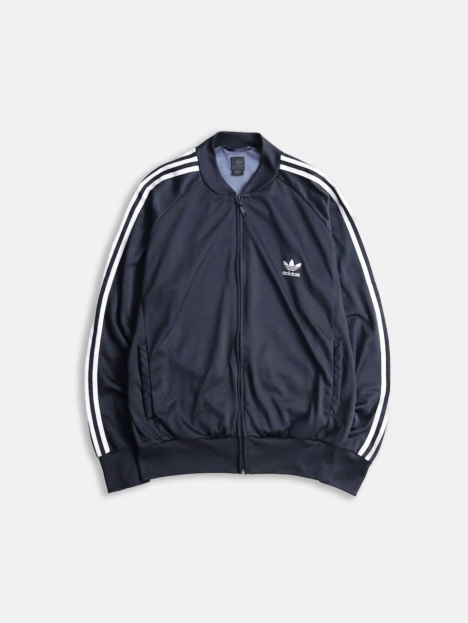 00s ADIDAS jog top black-white