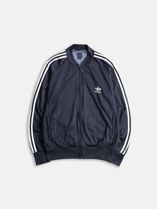 00s ADIDAS jog top black-white