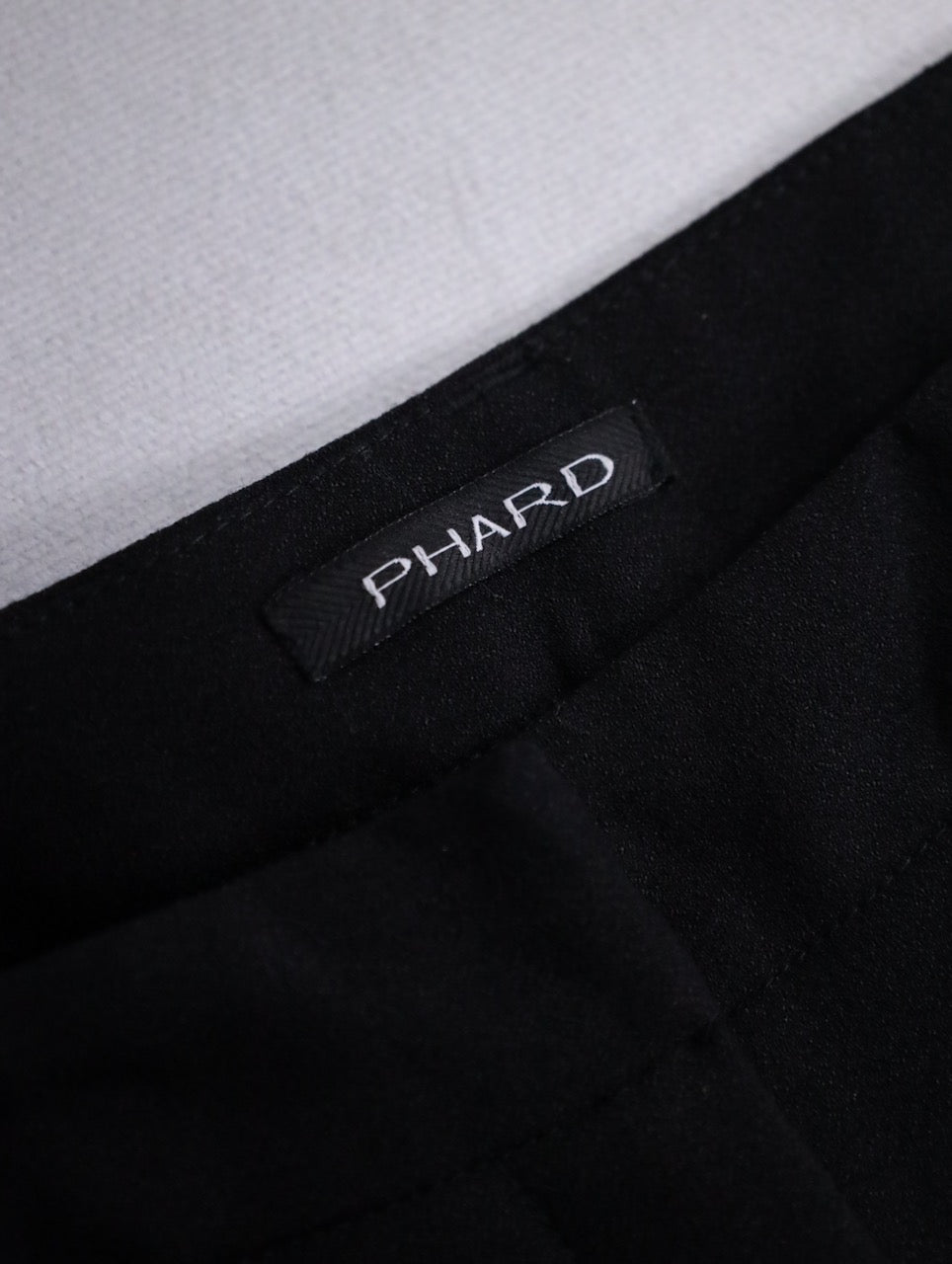 three quarter length notuck slacks black
