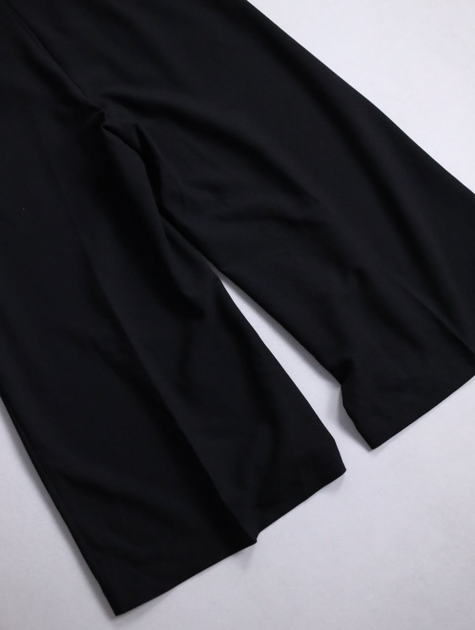 three quarter length notuck slacks black