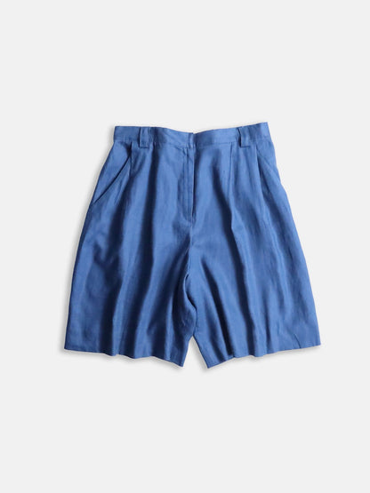 2tuck linen shots navy