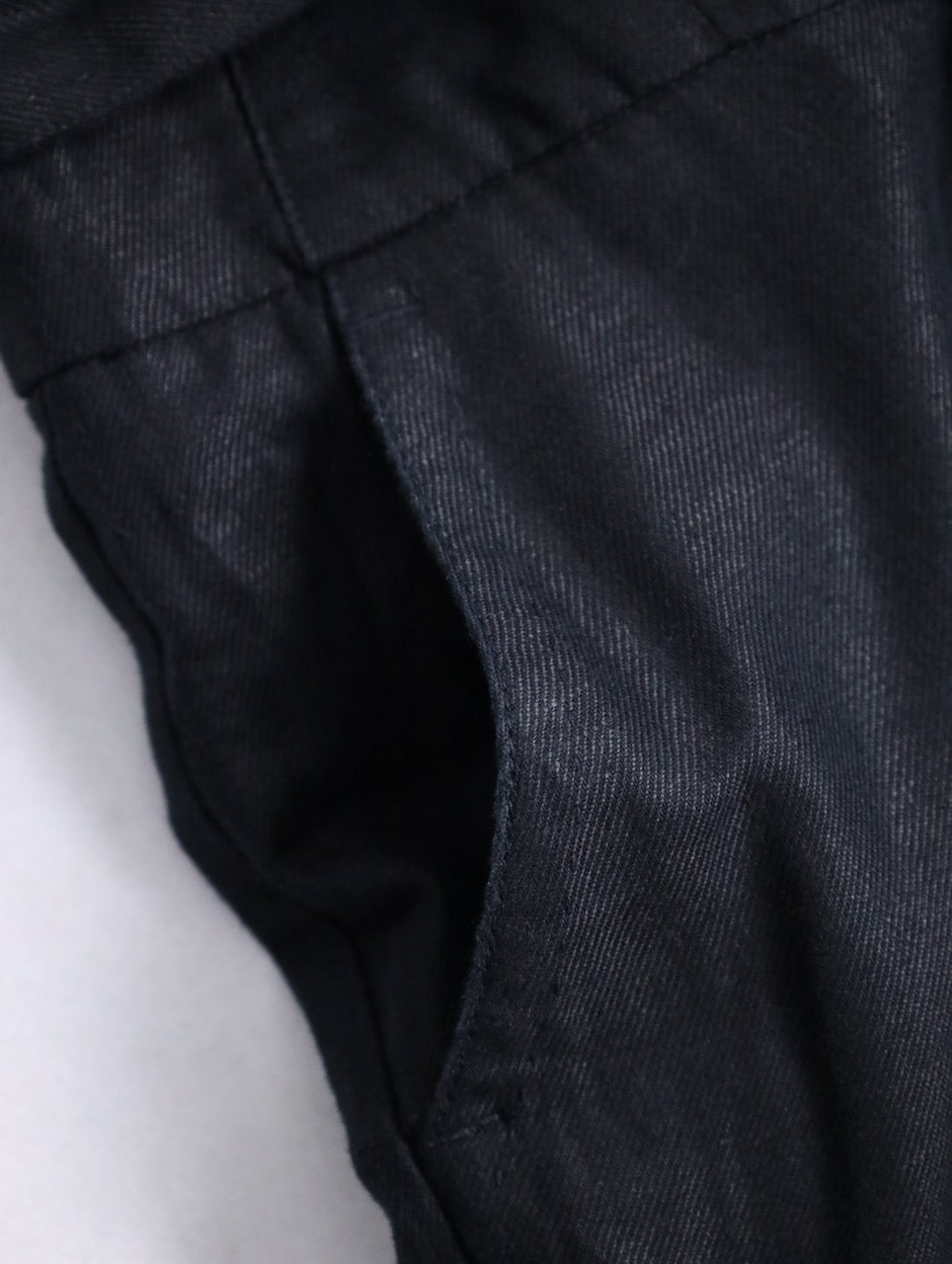 linen cotton beltted wide pants usa black
