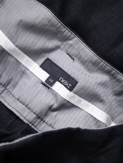 linen cotton beltted wide pants usa black