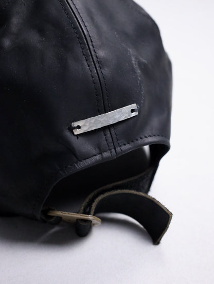 PRASTHANA GUIDI calf leather cap black