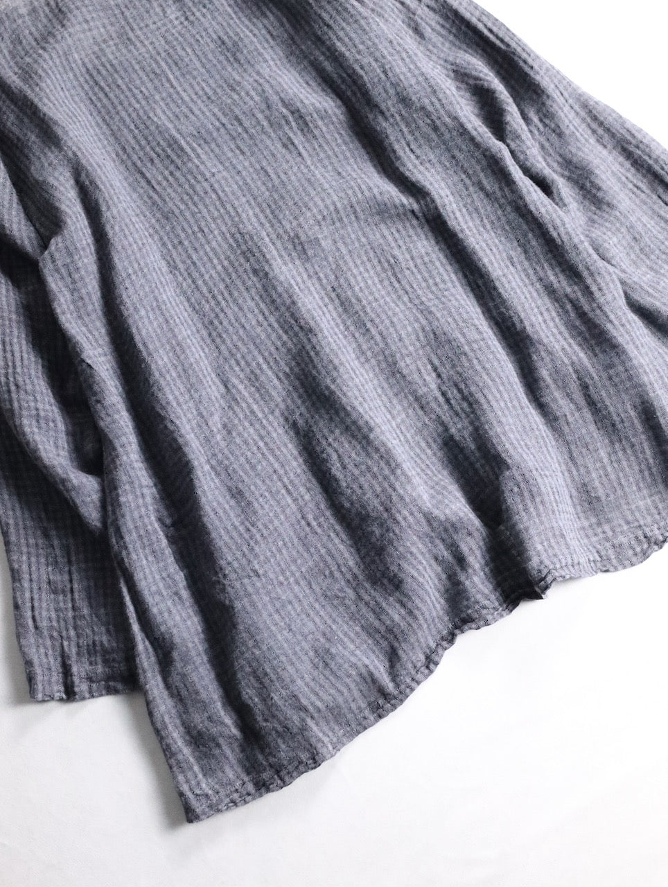 FLAX linen L/S cutsew darkgray