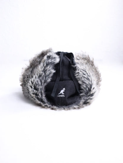 KANGOL flight cap black-white