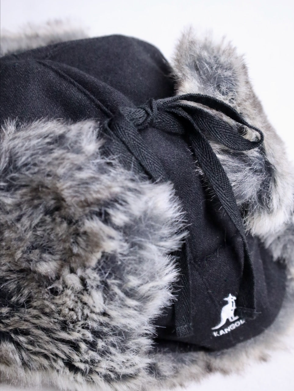 KANGOL flight cap black-white