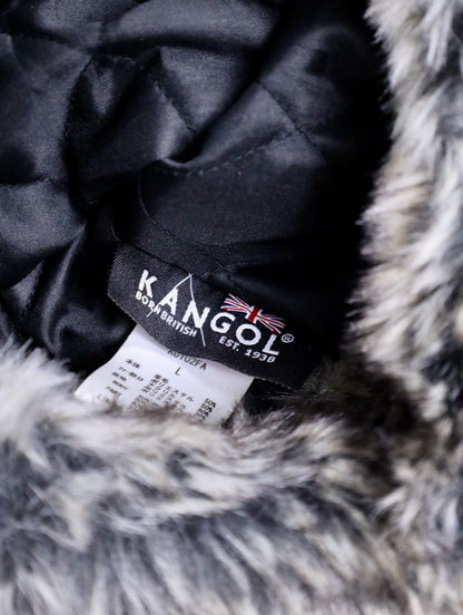 KANGOL flight cap black-white
