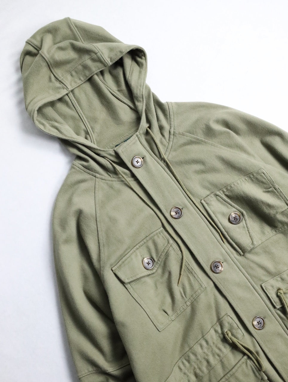 LAUREN RALPH LAUREN hooded sweat jacket khaki