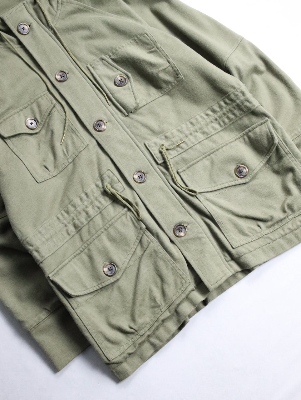 LAUREN RALPH LAUREN hooded sweat jacket khaki