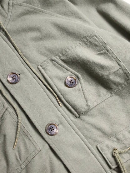 LAUREN RALPH LAUREN hooded sweat jacket khaki