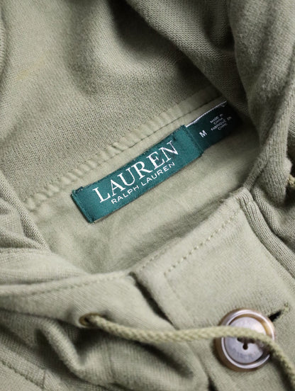 LAUREN RALPH LAUREN hooded sweat jacket khaki