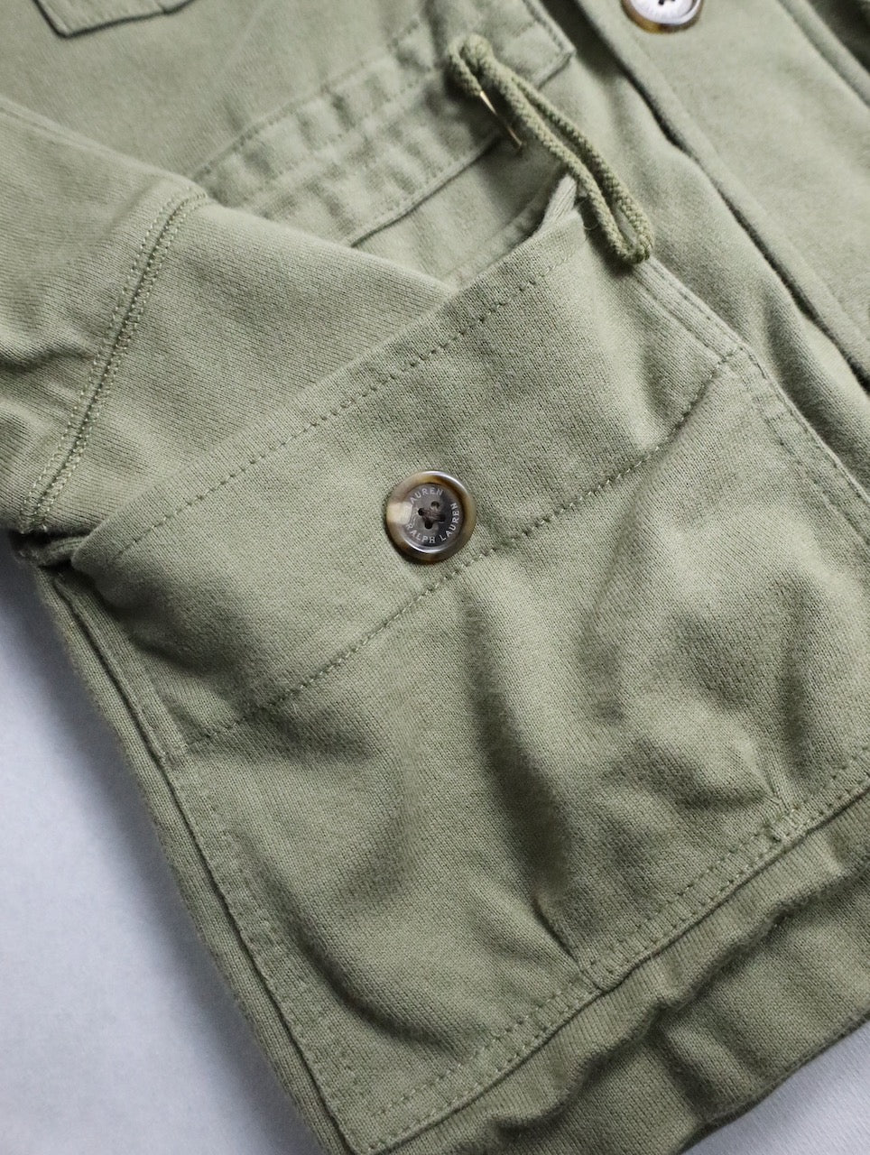 LAUREN RALPH LAUREN hooded sweat jacket khaki