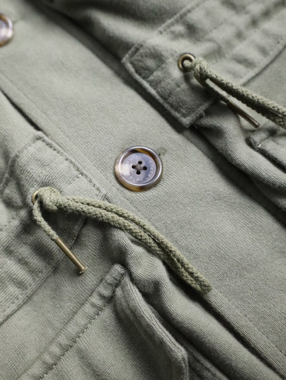 LAUREN RALPH LAUREN hooded sweat jacket khaki