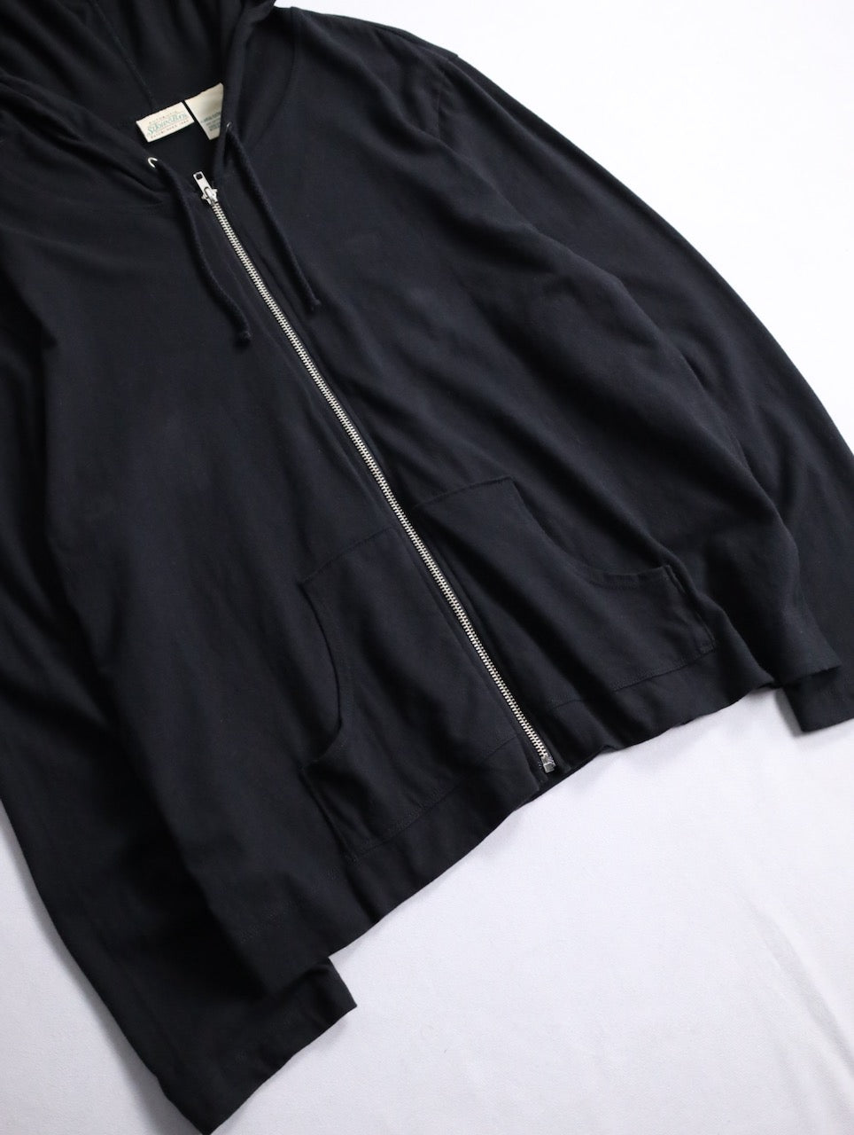 90s ST.JOHN'S BAY zip hoodie black