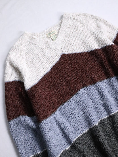 St.John's Bay colorful border knit multi