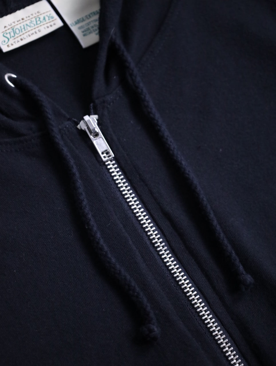 90s ST.JOHN'S BAY zip hoodie black