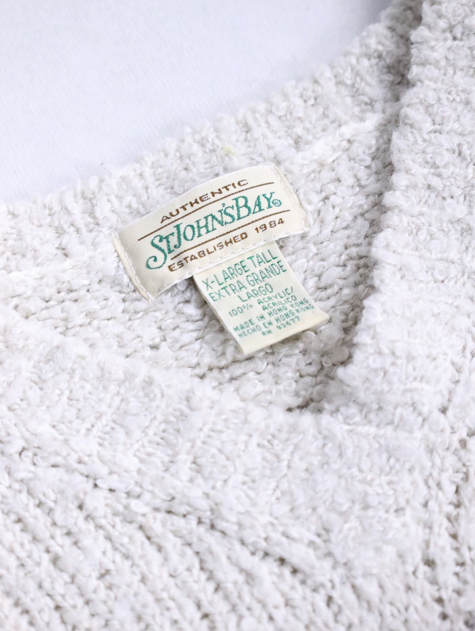 St.John's Bay colorful border knit multi