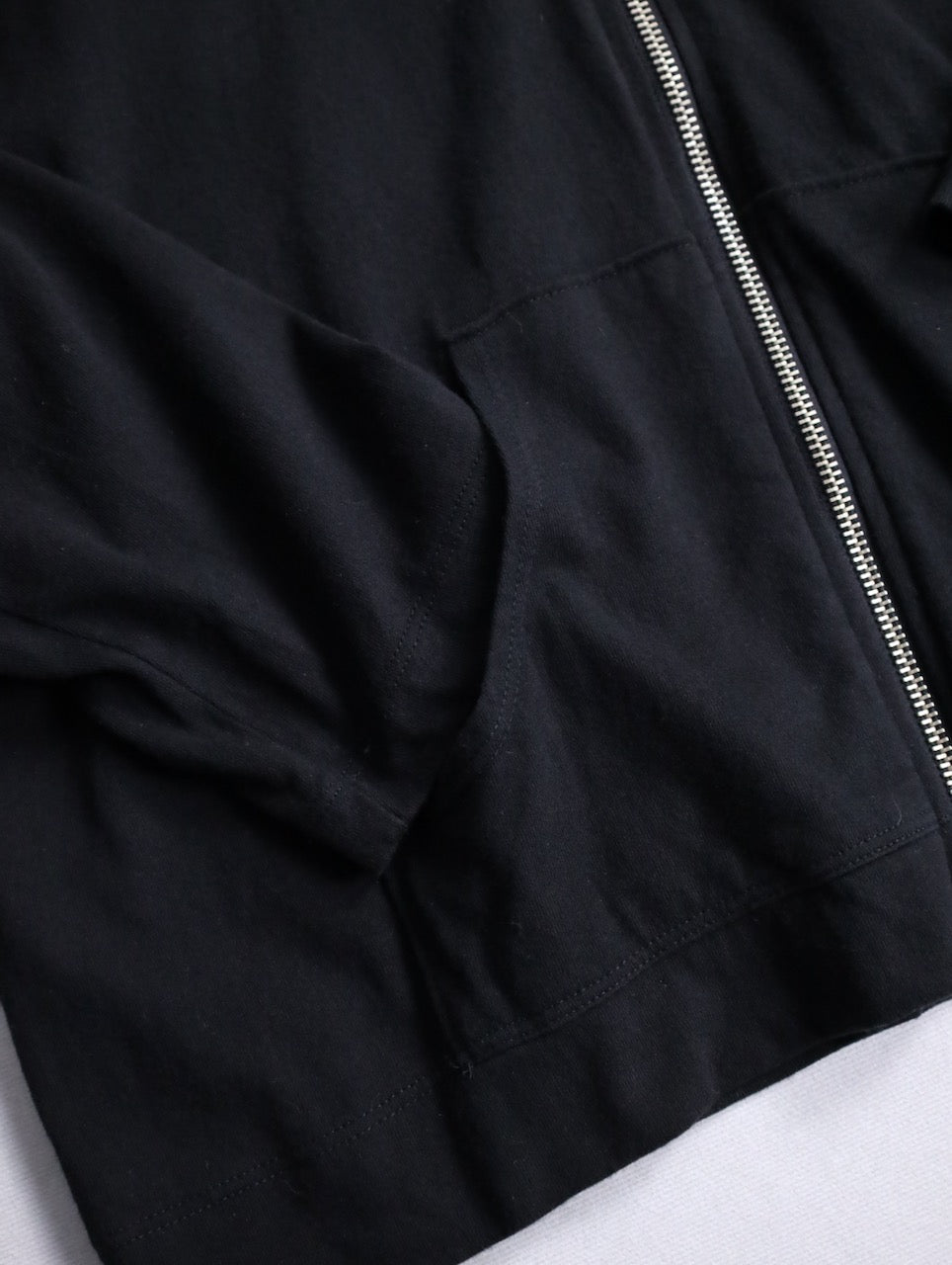 90s ST.JOHN'S BAY zip hoodie black