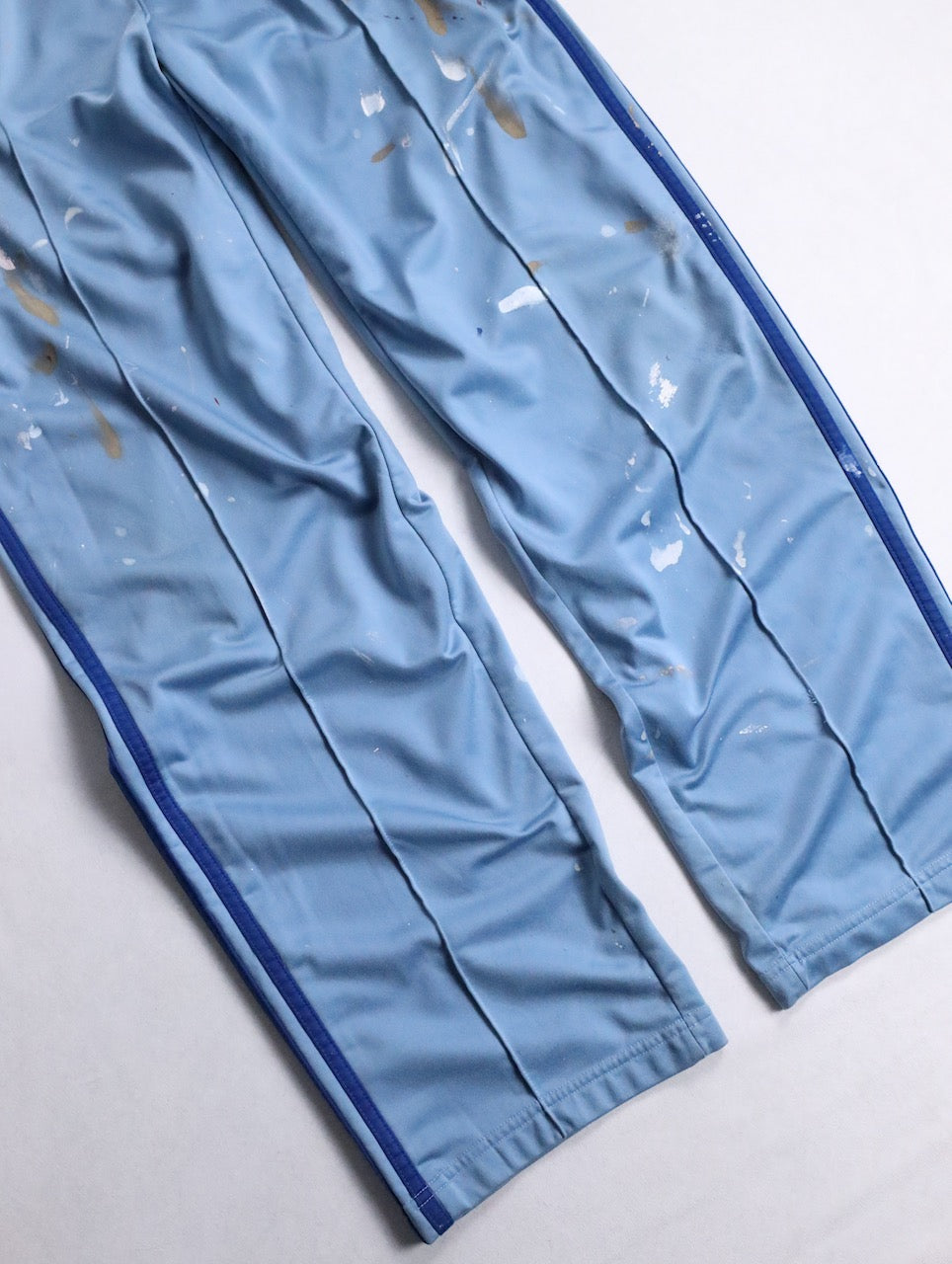 90s adidas painted line pants ligthblue