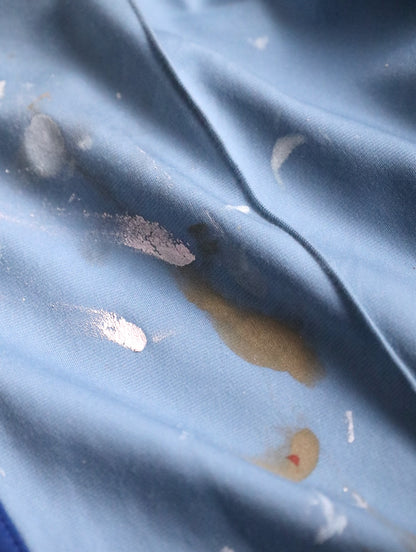 90s adidas painted line pants ligthblue