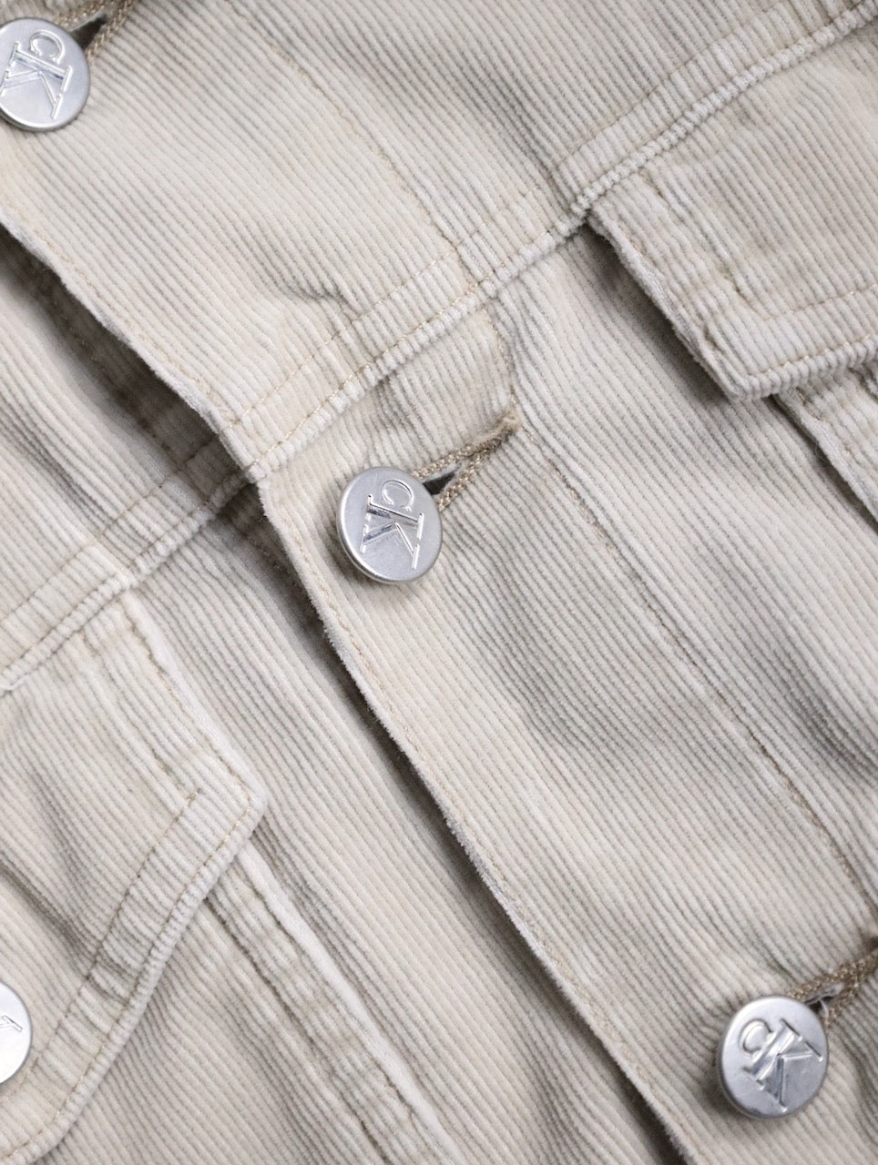 Calvin Klein Jeans corduroy tracker jacket cream