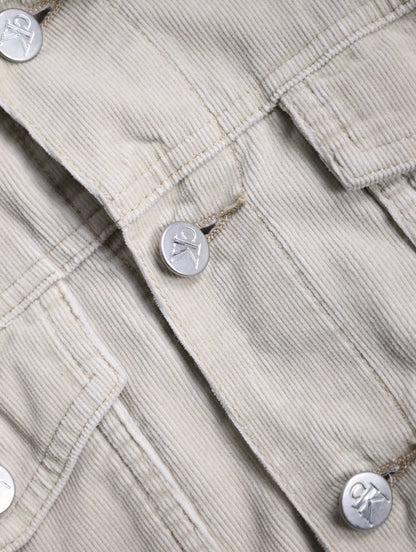Calvin Klein Jeans corduroy tracker jacket cream