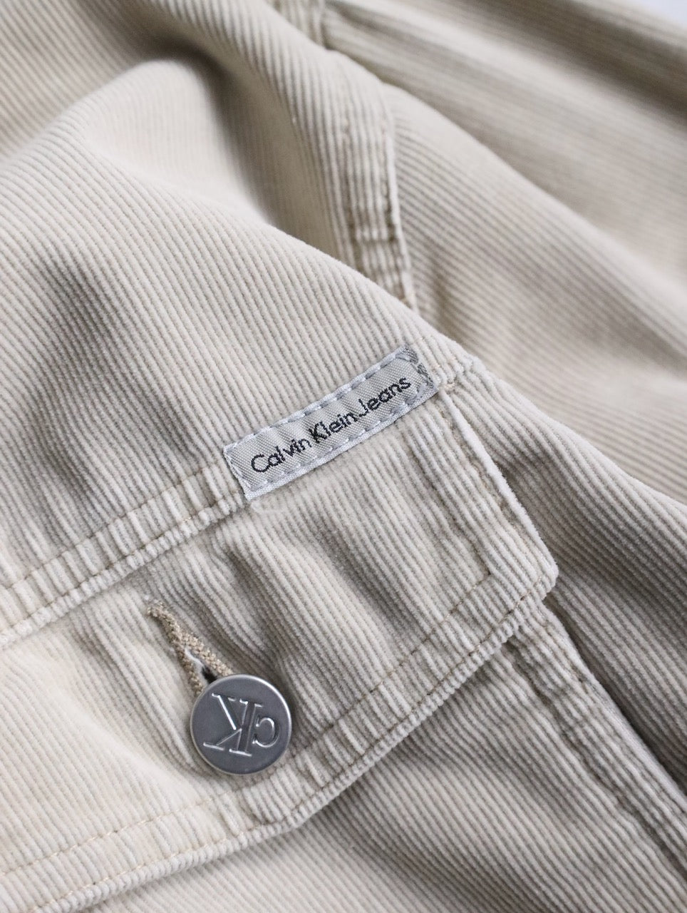 Calvin Klein Jeans corduroy tracker jacket cream