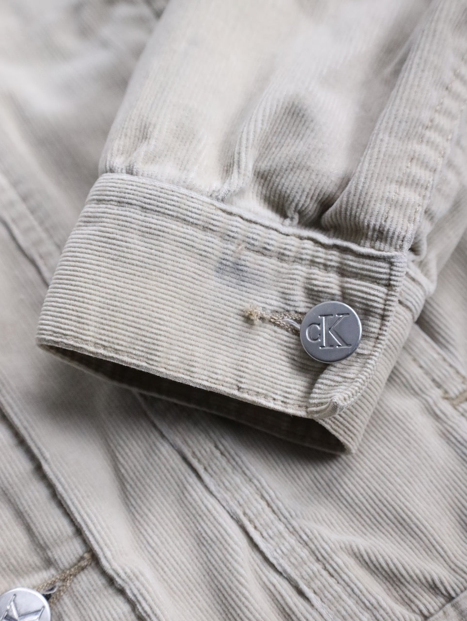 Calvin Klein Jeans corduroy tracker jacket cream