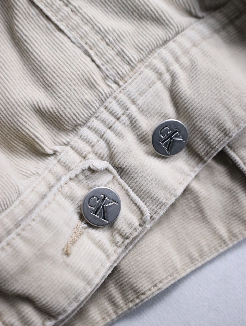 Calvin Klein Jeans corduroy tracker jacket cream