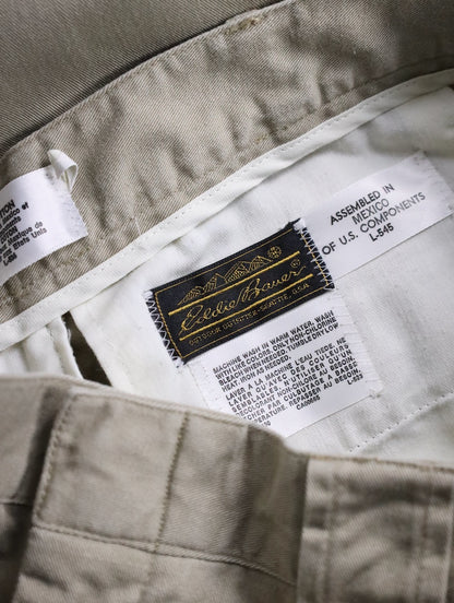 80s Eddie Bauer cotton pants beige