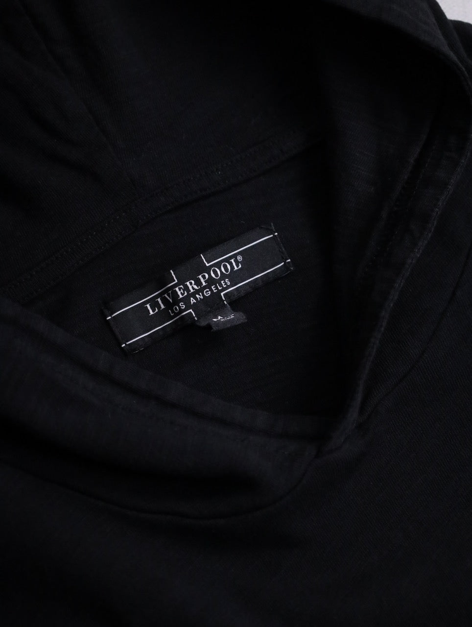 cotton light hoodie black