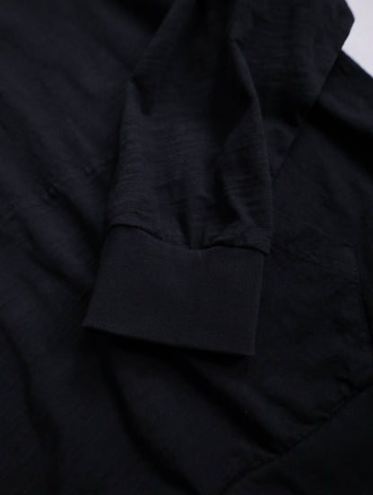 cotton light hoodie black