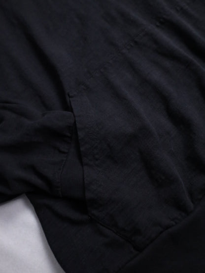 cotton light hoodie black