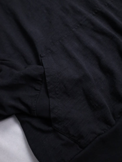 cotton light hoodie black