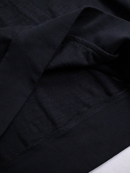 cotton light hoodie black