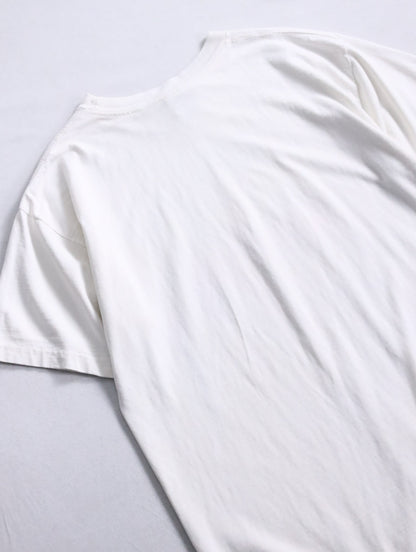 90s organic cotton tomato print tee white-red-green
