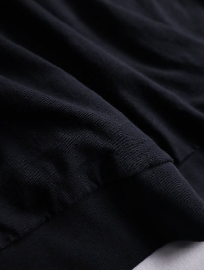 cotton light hoodie black