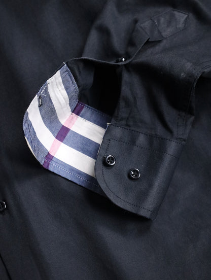 Burberry design shirt black