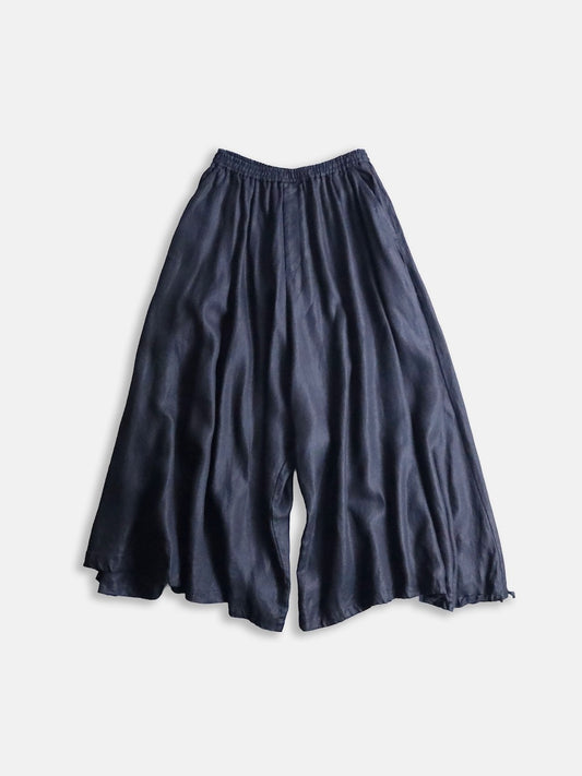 BISHOOL linen baloon hakama pants black