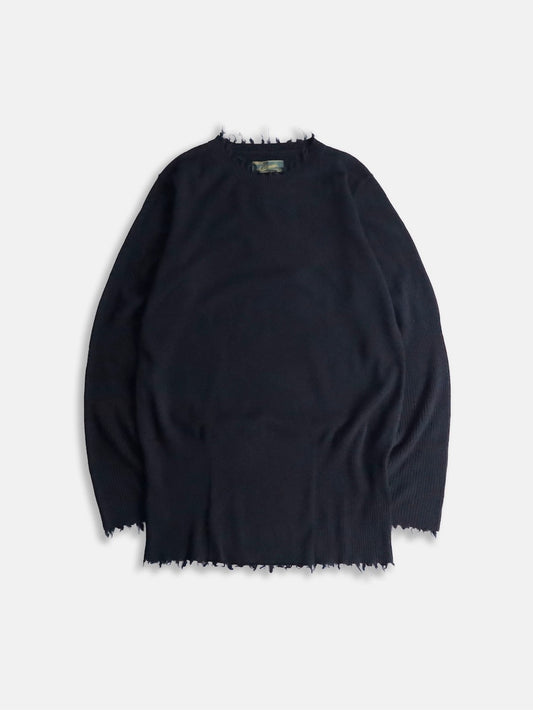 Aleksandr Manamis cashmere high rib raw sweater