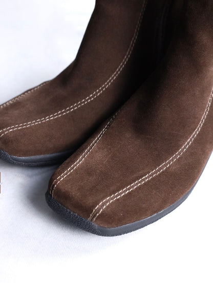 Clarks suede boot brown