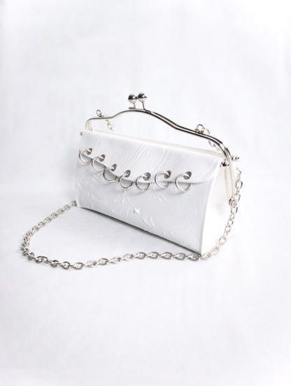 kagari yusuke chatelaine bag white
