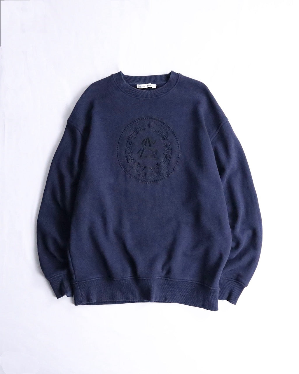 Acne studios logo sweatshirt navy