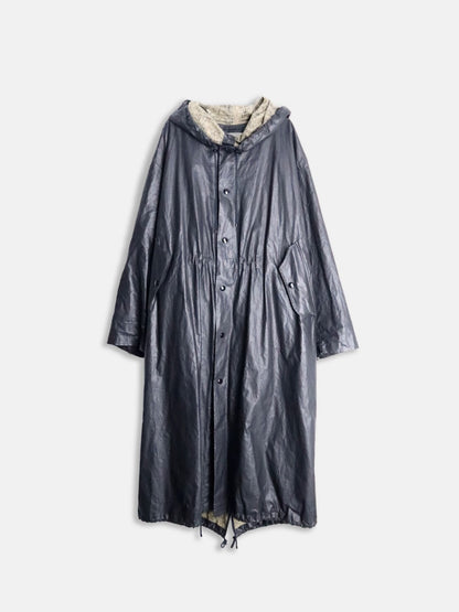 DRIES VAN NOTEN 24ss water repellent coat black