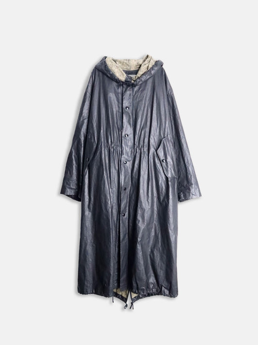 DRIES VAN NOTEN 24ss water repellent coat black