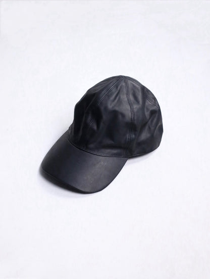 PRASTHANA GUIDI calf leather cap black